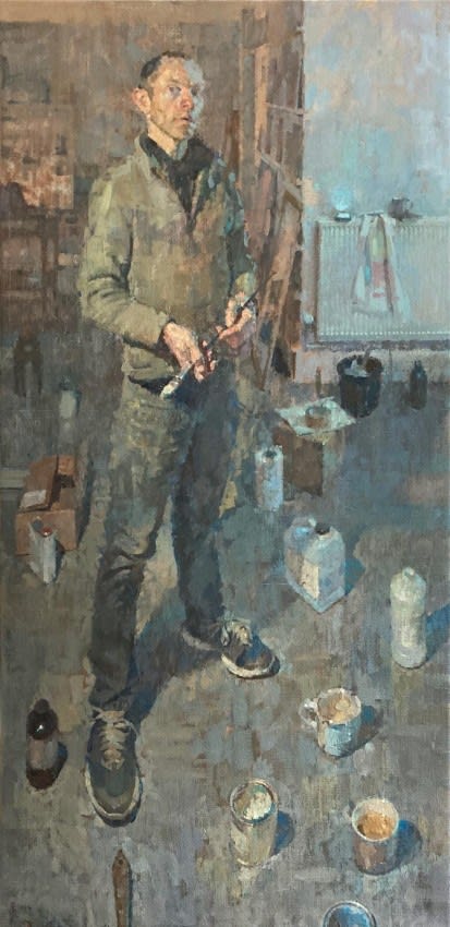 Benjamin Hope, Self Portrait in Studio