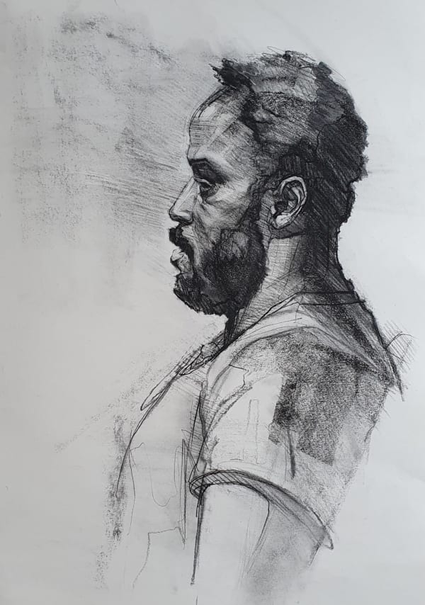 Michael Lang, Study of Head - Matthew in Profile