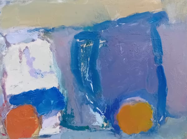 Michael Weller, Tangerines with Milk and a Blue Jug