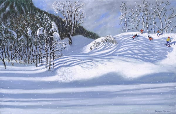 Andrew Macara, Tree Shadows and Skiers, Tignes, France