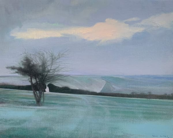 Michael Cooper, Top of the Hill, Light Snow Tracks