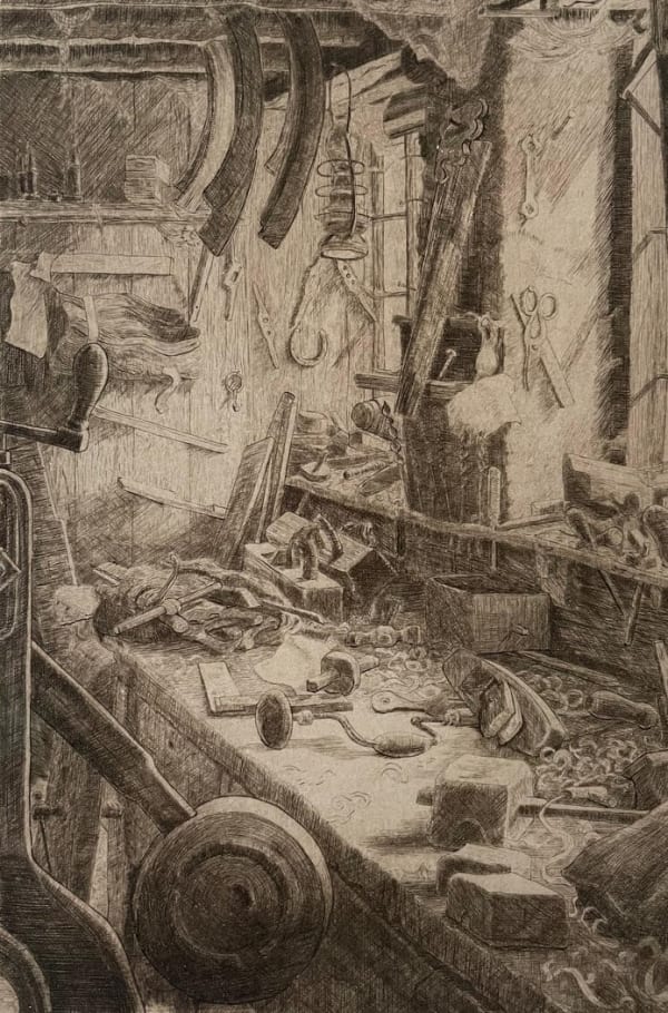 Ann Le Bas, A Carpenter's Bench, Artists Proof