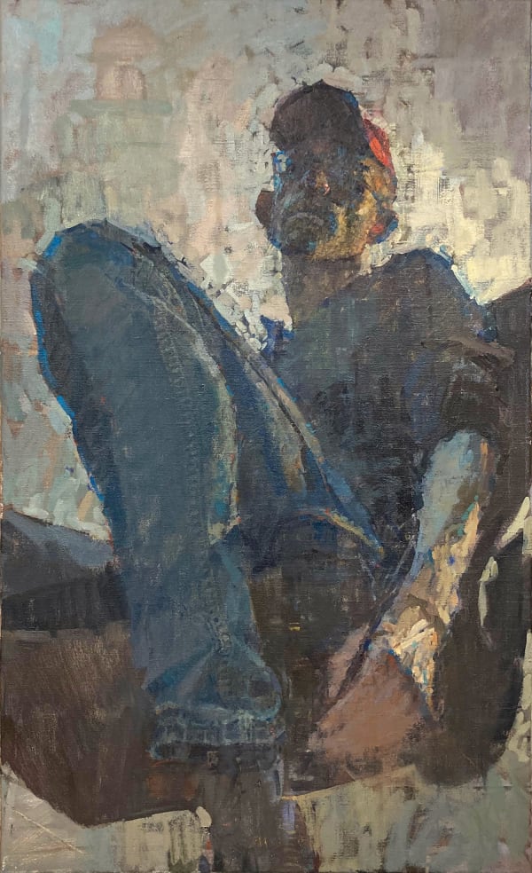 Benjamin Hope, Self Portrait in Swivel Chair