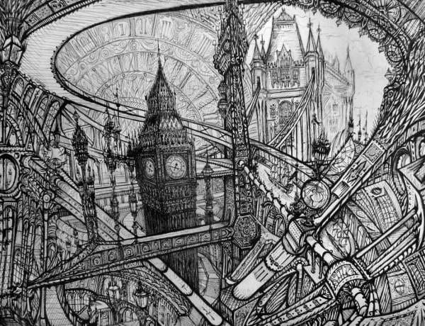 Neil Pittaway, West, East, Big Ben and Tower Bridge