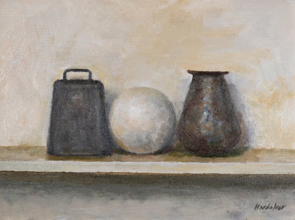 Charles Hardaker, Still Life with White Sphere