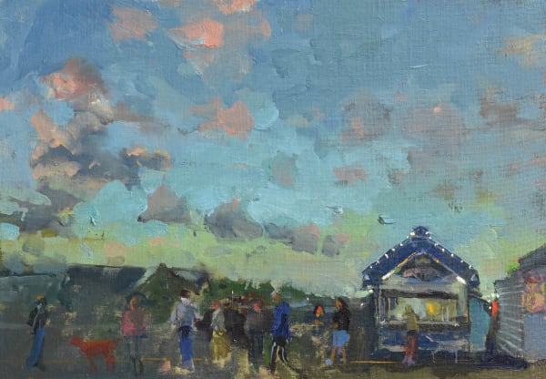 Richard Pikesley, Queuing for Chips, West Bay