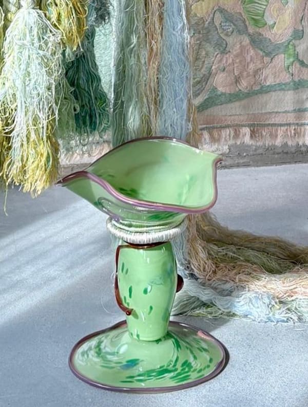 Sandra Keja-Planken, Alien plantlife fountain bowl green, 2025