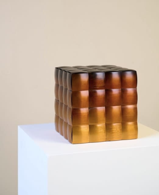 Sanne Terweij, The Cube Amber Fire, 2024