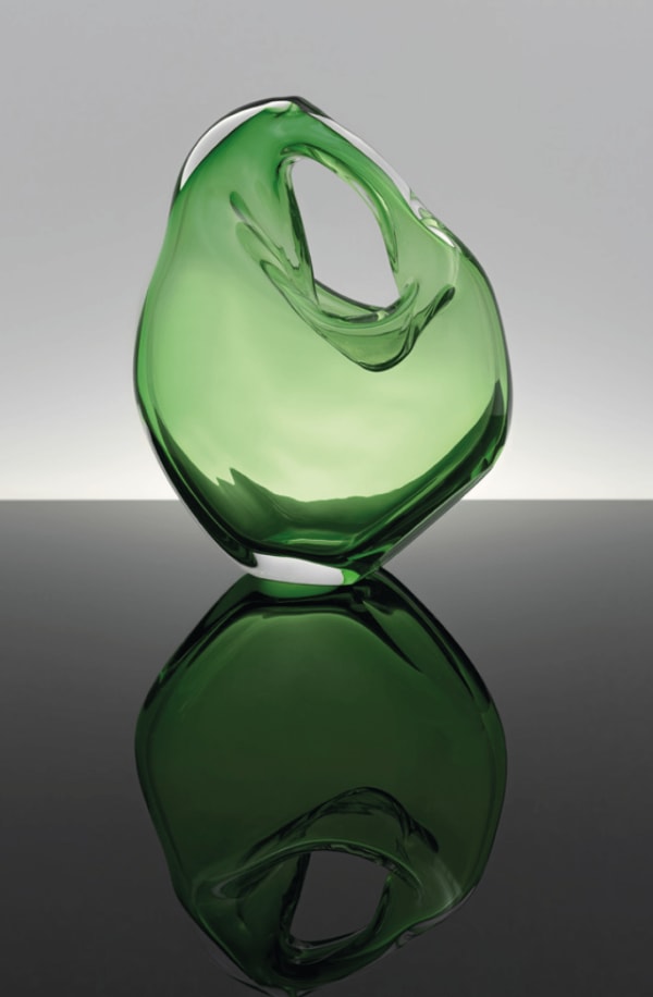 Tess van Zalinge, Glass bag - green