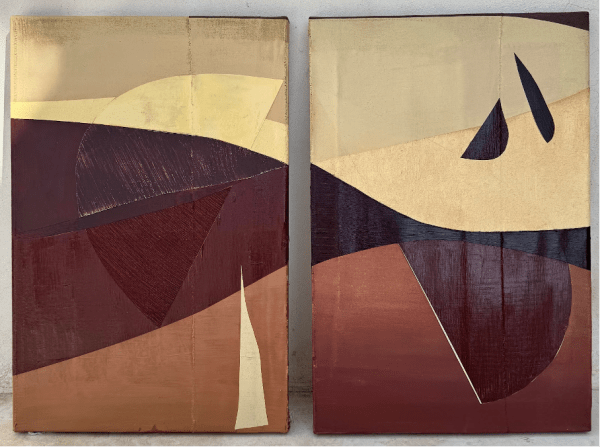 Julie Haverkamp, Between Land diptych , 2025