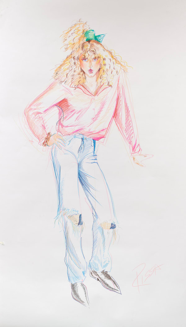 Drake Carr Rissa, 2023 Graphite, colored pencil, and pastel on paper
