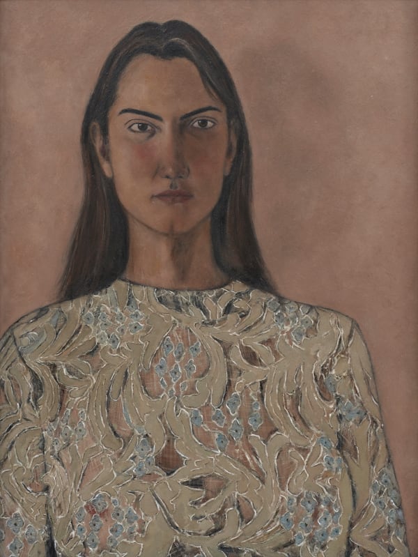 Max Jahn Evelia, 2024 Oil on zinc in artist's frame