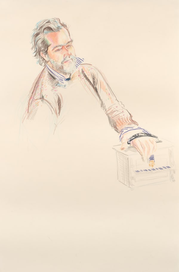 Drake Carr Andy, 2023 Colored pencil and pastel on paper