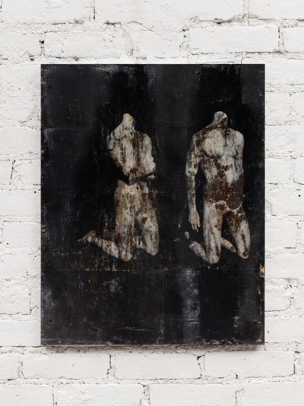 James Bantone UMO3 & UMO4, 2024 Acrylic transfer on steel