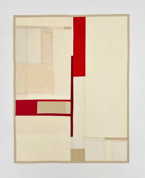Debra Smith, Medium Red & White, Study #3, 2016