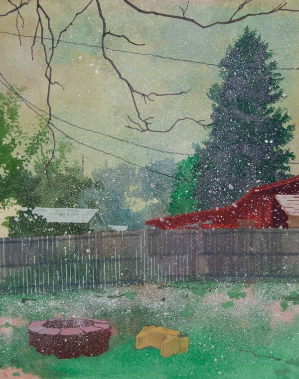 Daniel M. Granitto, Backyard (Spring Snow), 2023
