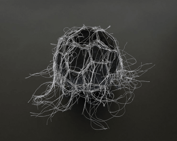 Darío Escobar Obverse & Reverse, 2014 Latex, leather and string