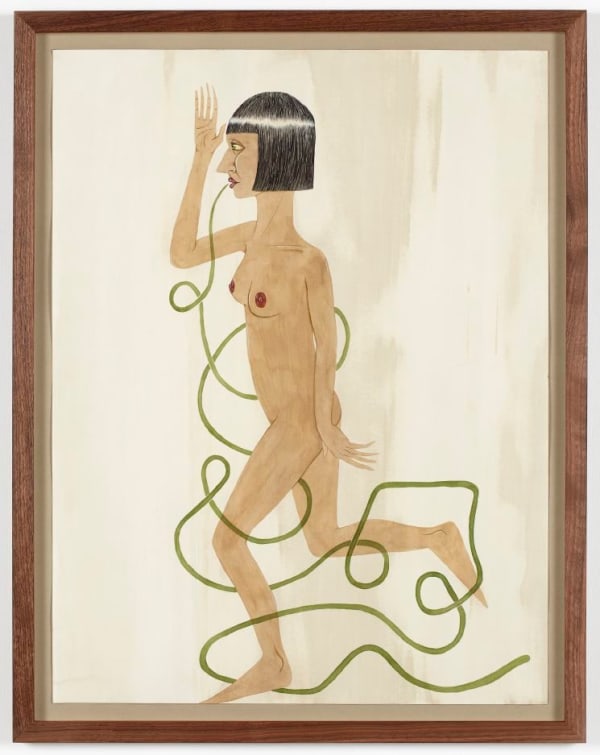 Ed Templeton Untitled (Bubble Lady), 2011 Acrylic and ink on paper