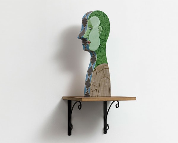 Ed Templeton Green with envy (+ purple lines), 2008 Acrylic on MDF