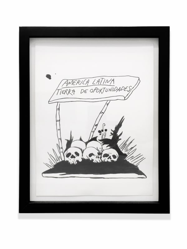 Daniel Guzmán Sin titulo/Untitled (America Latina), 2004 Ink on paper