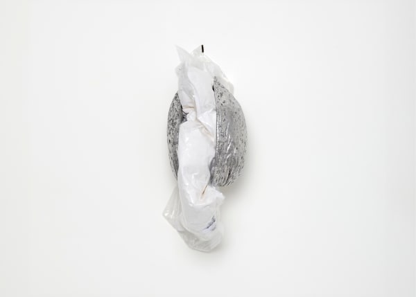 Tania Pérez Córdova Lungs, 2024 Vacuum storage bag, pillow, aluminium cast