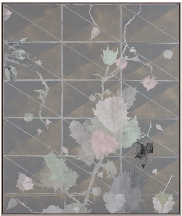 Gert & Uwe Tobias Ohne Titel/Untitled, 2016 Coloured woodcut (lino printing ink) on canvas