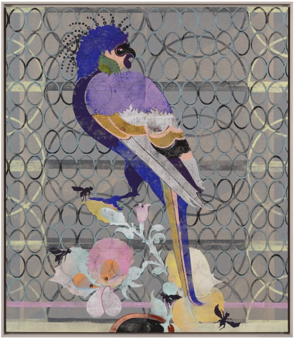 Gert & Uwe Tobias Ohne Titel/Untitled, 2017 Coloured woodcut (lino printing ink) on canvas