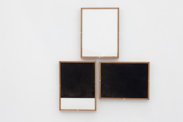 Darío Escobar Composition No. 43, 2014 Motoroil on paper