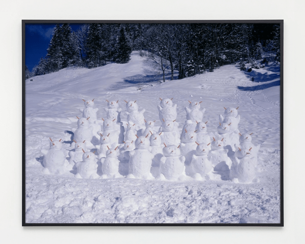 Olaf Breuning Snowmen, 2006 Laminated C-print on aluminium