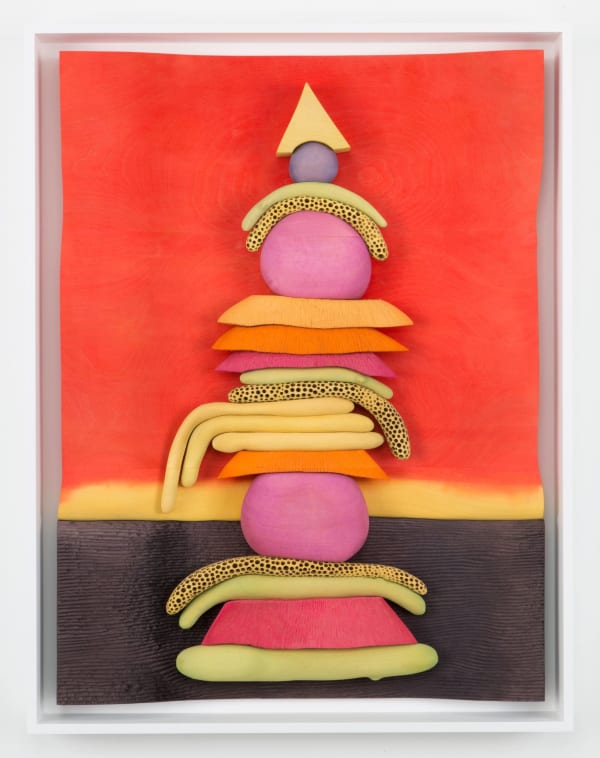 Matthew Ronay Humid Virus Beacon, 2015 Basswood, dye