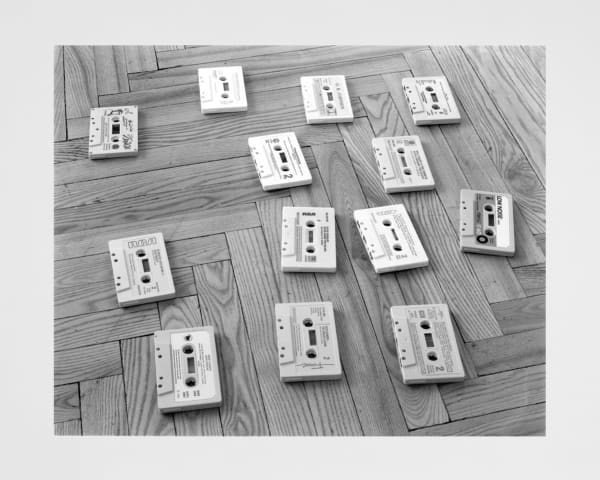 Torbjørn Rødland White Tapes, 2003 Framed Black and white rc-print on aluminium