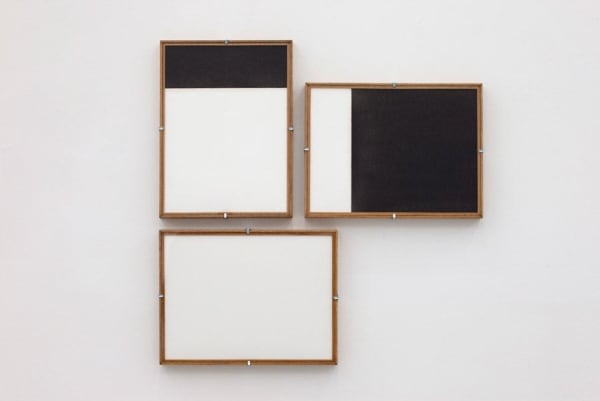 Darío Escobar Composition No. 40, 2014 Motoroil on paper