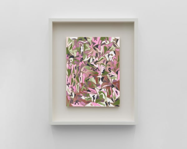 Carlos Amorales Jungla de estrellas (Star Jungle) 17, 2020-2021 Collage of printed cardboard on canvas