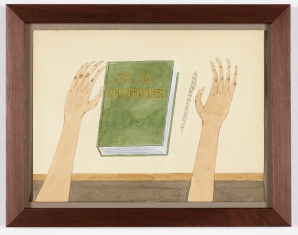 Ed Templeton I'm So Uninformed, 2009-2010 Acrylic and ink on paper