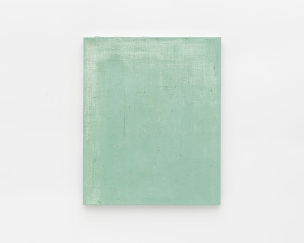Mads Gamdrup Cromoxyd Green & Titan White, 2025 Pigment and linseed oil on canvas