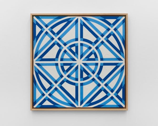 Eduardo Terrazas 1.1.693 From the series: Possibilities of a Structure Subseries: Cosmos, 2025 Wool yarn on wooden board covered with Melipona bee wax and framed with Optium Museum Acrylic