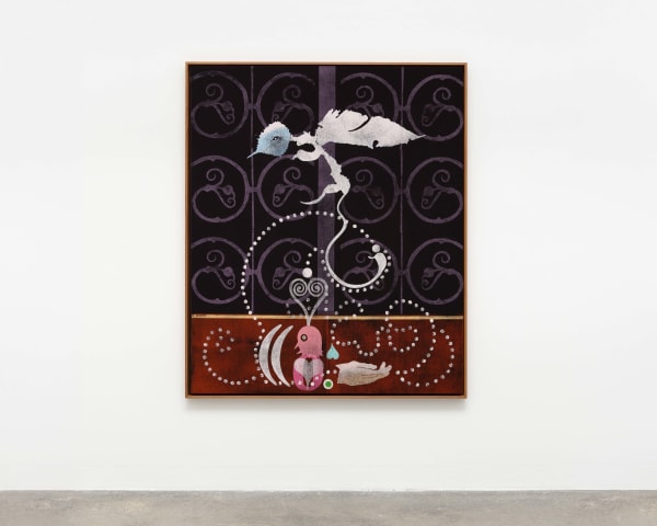 Gert & Uwe Tobias Untitled, 2024 Colored woodcuts on canvas