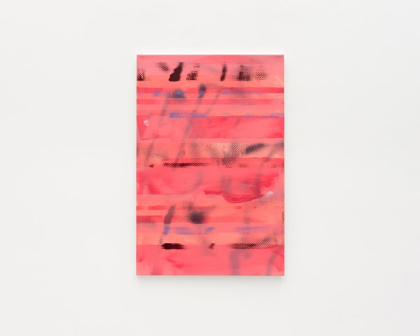 Rebecca Lindsmyr wet-dry border, 2025 Acrylic and oil on canvas