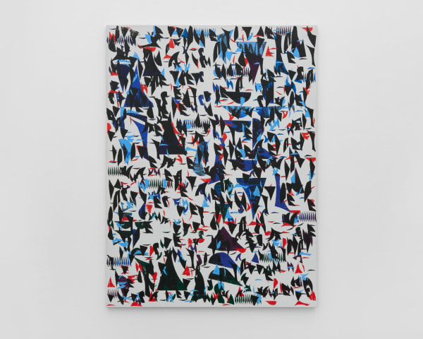 Carlos Amorales Fragmented Typefaces 09, 2022 Oil on linen