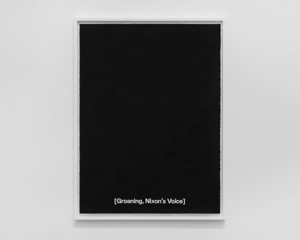 Gardar Eide Einarsson Groaning, Nixon's Voice, 2024 Gouache on Arches paper