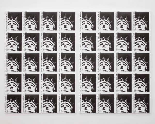 Gardar Eide Einarsson USA First Class Forever Lady Liberty, 2013 Silkscreen on canvas - two parts