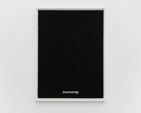 Gardar Eide Einarsson murmuring, 2024 Gouache on Arches paper