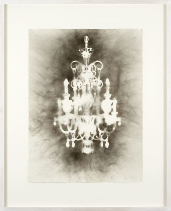 Henry Krokatsis Chandelier, 2003 Carbon deposit on paper