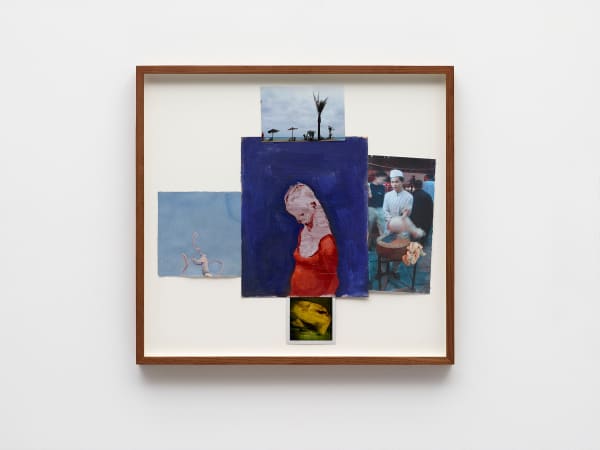 Michael Kvium Paper Tale, 2017 Framed collage; watercolor on paper, photo, various