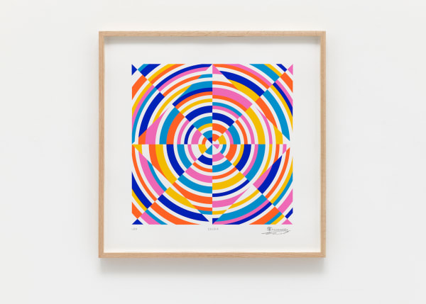 Eduardo Terrazas 1.1.612 A From the series: Possibilities of a Structure Subseries: Cosmos, 2022 Silkscreen on paper