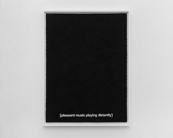 Gardar Eide Einarsson pleasant music playing distantly, 2025 Gouache on Arches paper