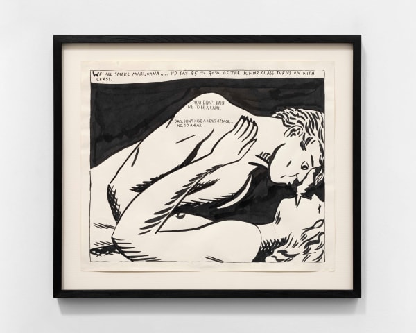 Raymond Pettibon No title (We all smoke Marijuana...), 1987 Ink on paper