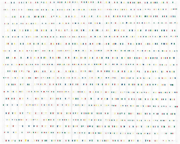 Olaf Breuning Grid Drip, 2009 C-print, Framed