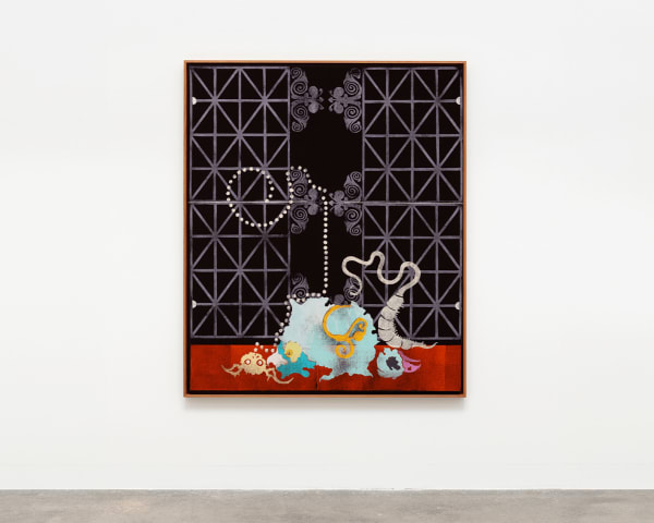 Gert & Uwe Tobias Untitled, 2024 Colored woodcuts on canvas