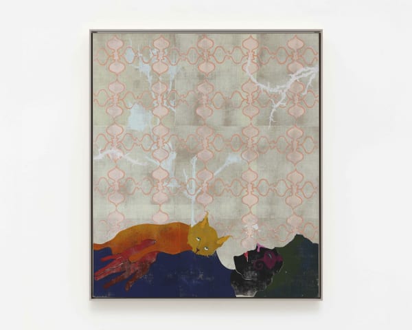 Gert & Uwe Tobias Ohne Titel/Untitled, 2016 Coloured woodcut (lino printing ink) on canvas